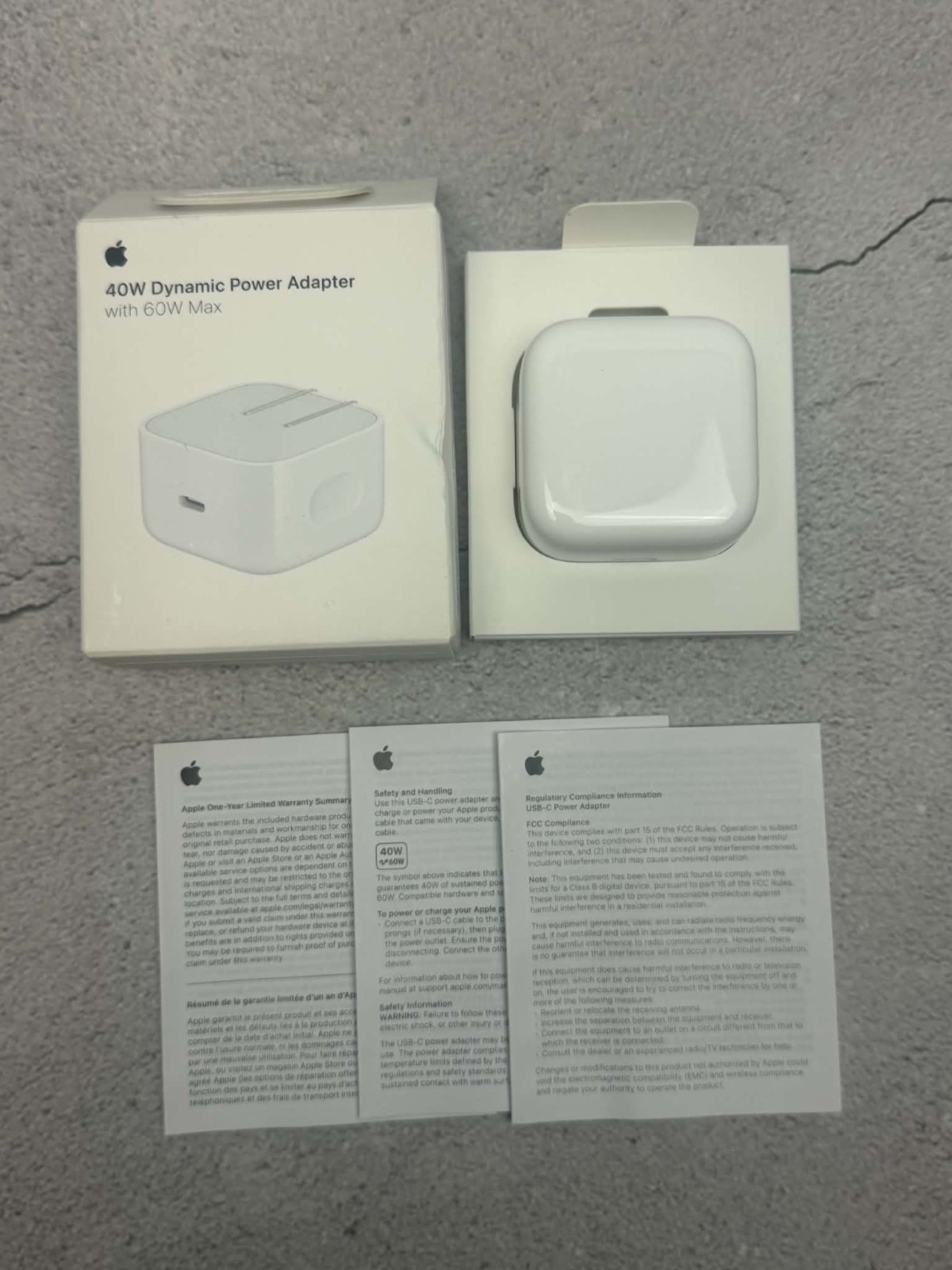 Apple 40W Dynamic Power Adapter 60W Max for iPhone/iPad/AirPods/MacBooks OEM Apple 40W Dynamic Power Adapter 60W Max for iPhone/iPad/AirPods/MacBooks OEM