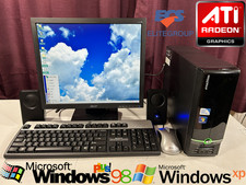 RESTORED DUAL BOOT Windows 98 & XP Vintage Retro Classic Gaming PC System picture
