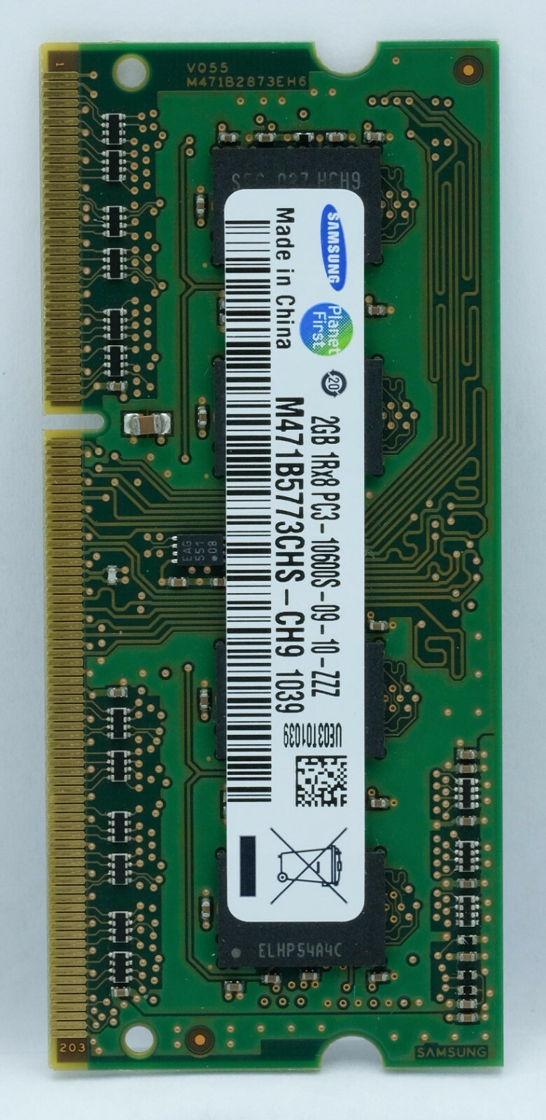 Samsung 2GB DIMM 1333 MHz PC3-10600 SDRAM Memory (M471B5773CHSCH9)