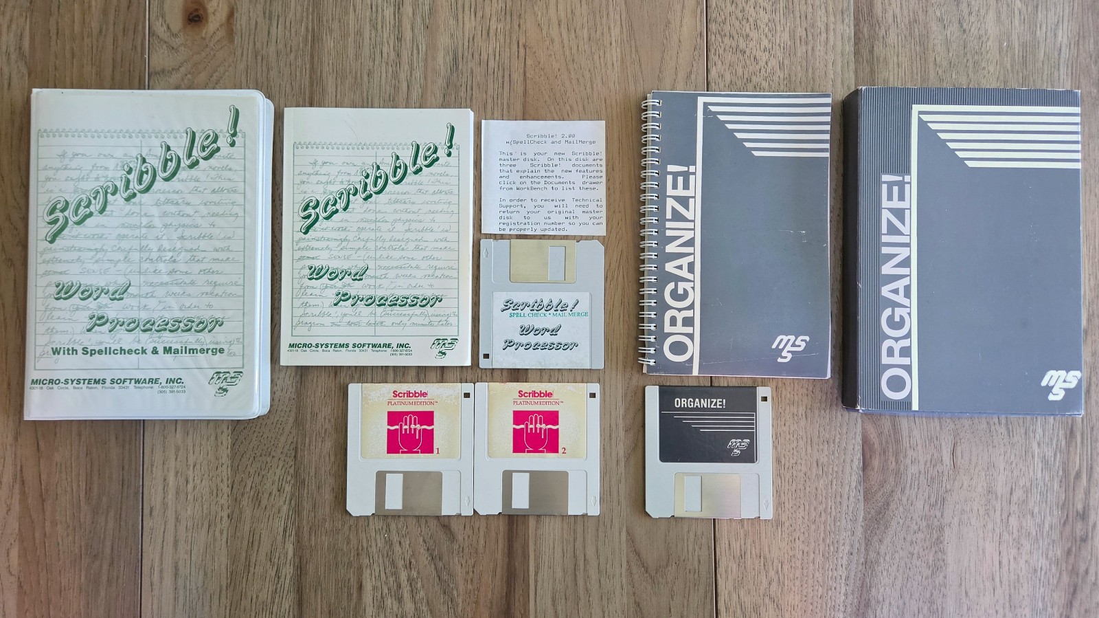 Vintage AMIGA Software Lot - Scribble + Organize - Micro-Systems Software MSS Vintage AMIGA Software Lot - Scribble + Organize - Micro-Systems Software MSS