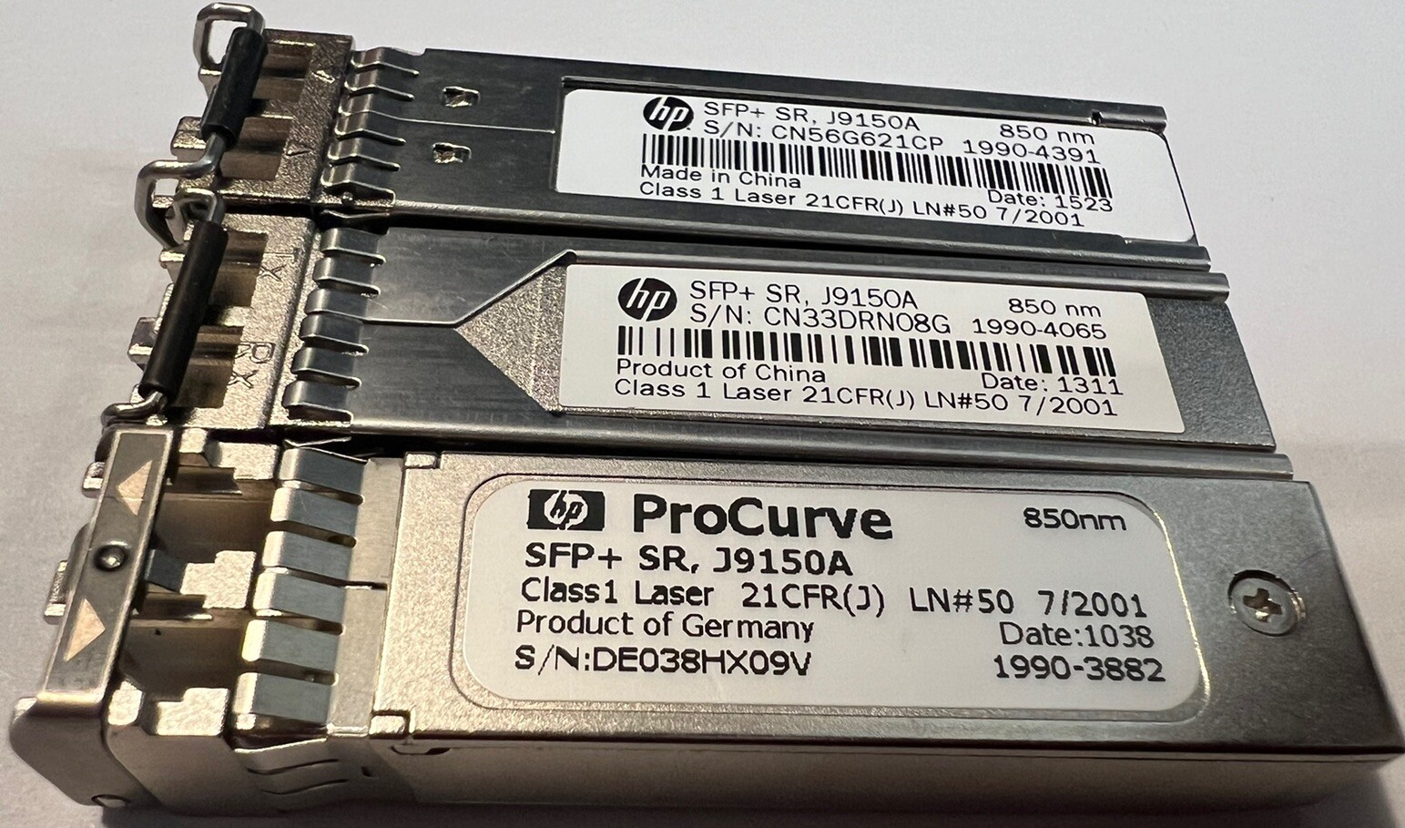 1 Genuine J9150A HP X132 10Gb SFP+ LC SR 850nm 300m module Transceiver w/60days