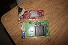 Nvidia GeForce 6200 PowerColor ATI Radeon 9200 SE Vintage UNTESTED AGP Vid Cards picture
