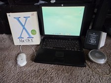 VINTAGE Apple PowerBook G3 Lombard M5343 400MHz 192MB Working Mac OS X Bundle picture