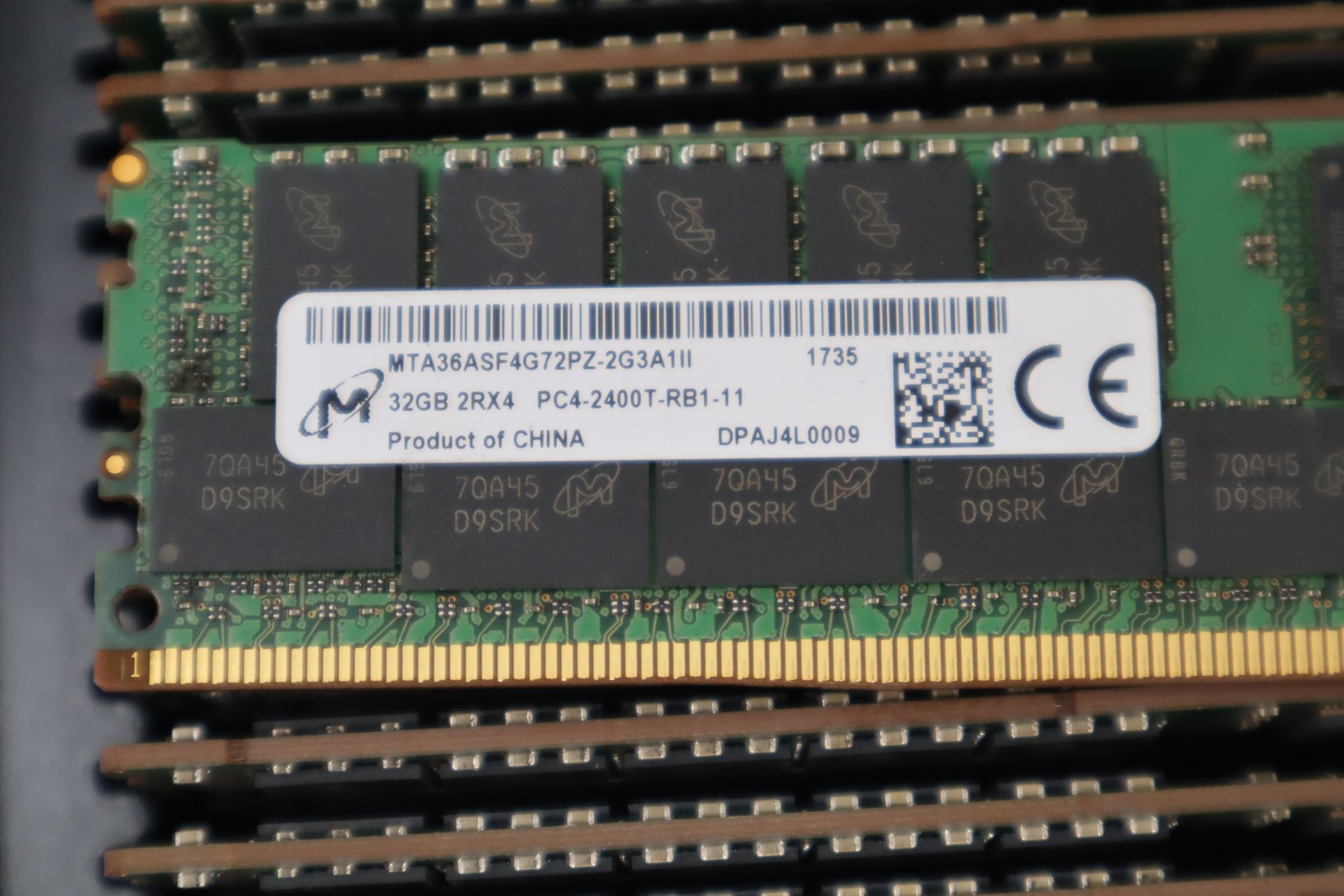 Lot of 18 Mixed Brands PC4 32GB 2400T-R Server RAM Lot of 18 Mixed Brands PC4 32GB 2400T-R Server RAM