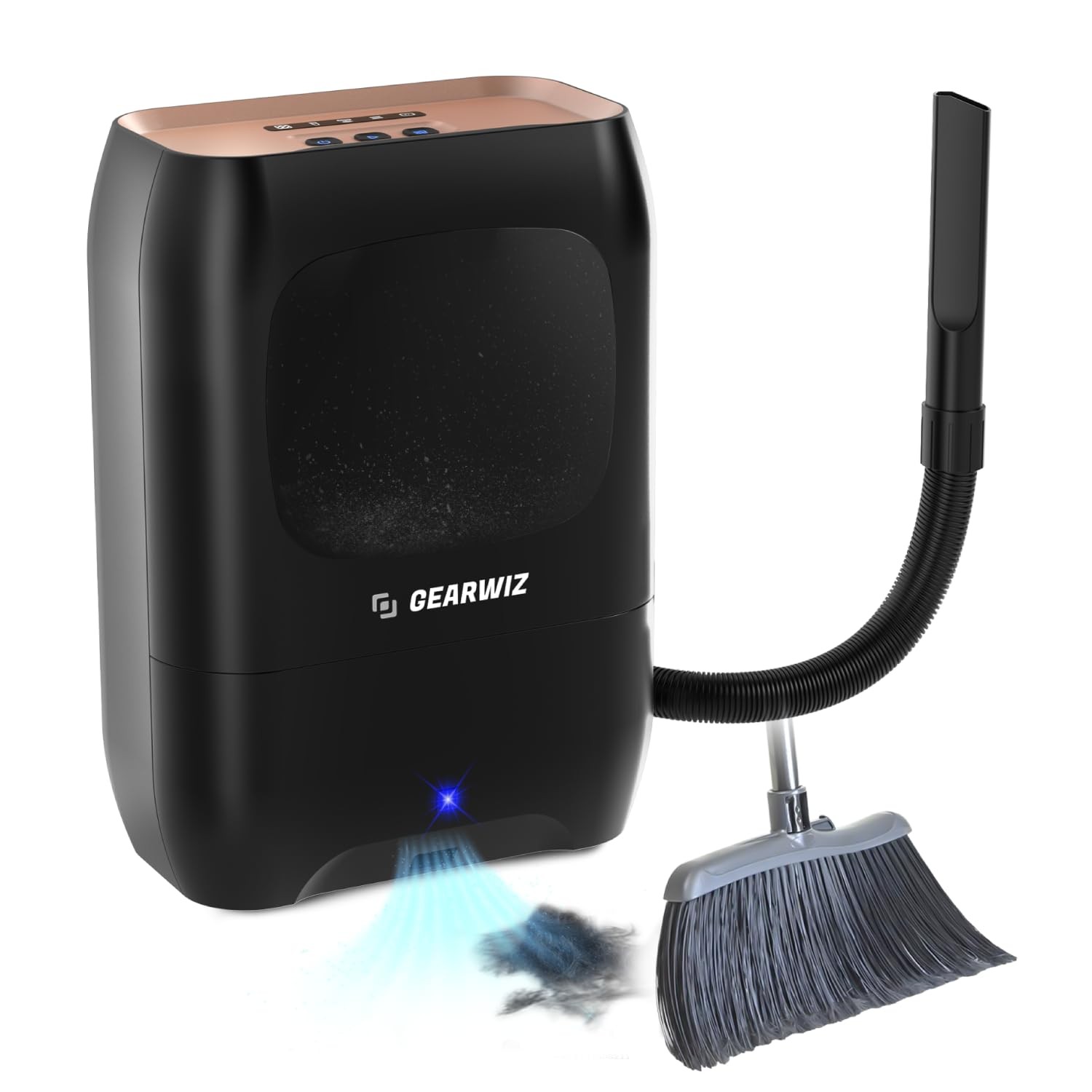 Touchless Automatic Electric Vacuum Dustpan with Nozzle Attachment – Hands-Fr... Touchless Automatic Electric Vacuum Dustpan with Nozzle Attachment – Hands-Fr...