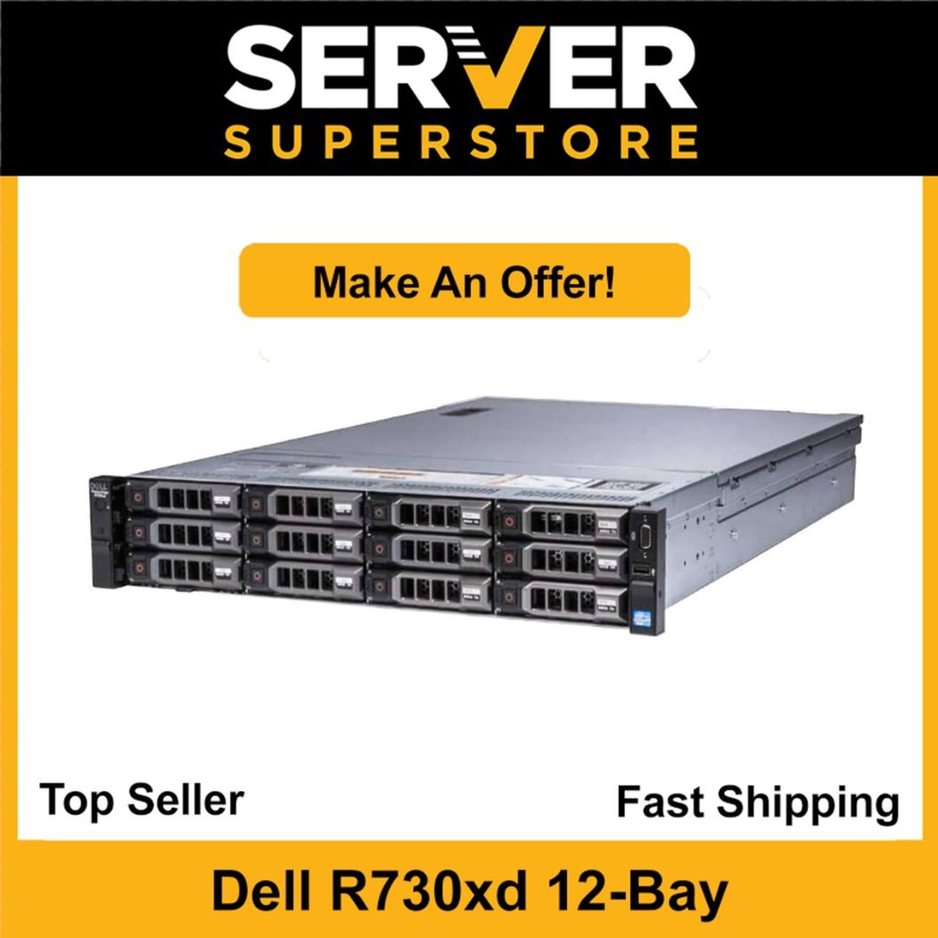 Dell PowerEdge R730XD 2x E5-2650 V4=24 Cores H730P 64GB 2x 960 SSD + 4x 4TB SAS Dell PowerEdge R730XD 2x E5-2650 V4=24 Cores H730P 64GB 2x 960 SSD + 4x 4TB SAS