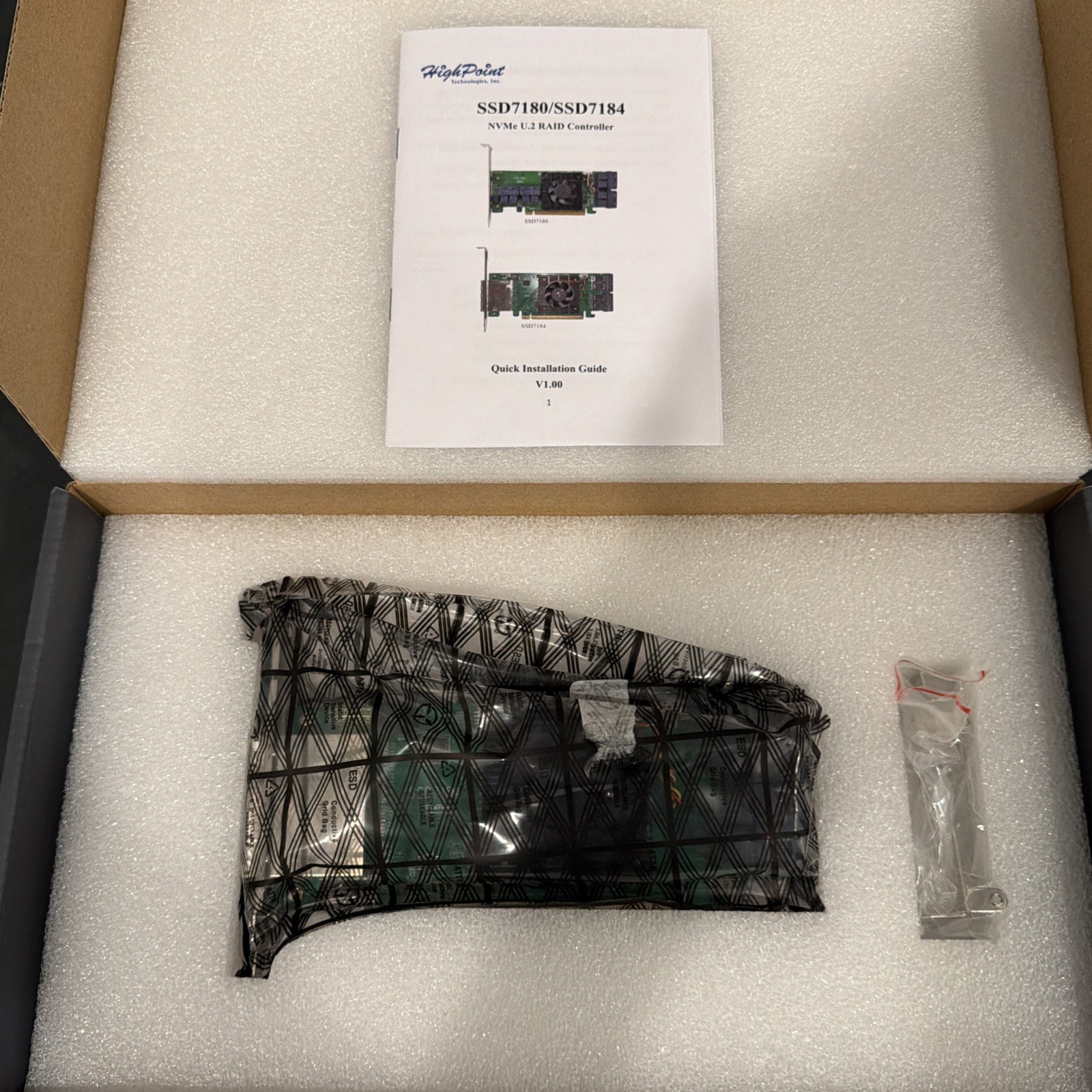 SSD7184 PCIe 3.0 x16 8-Channel Hybrid U.2 NVMe RAID Controller