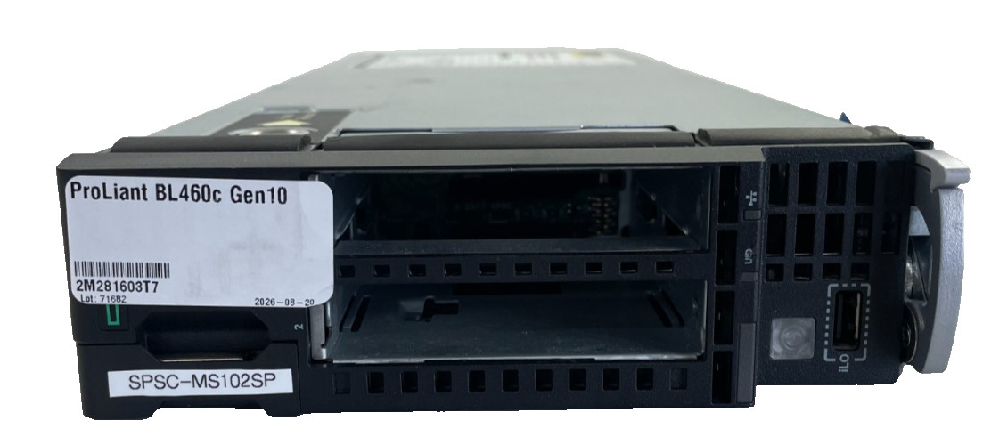 HP ProLiant BL460c G10 Server Blade Dual Xeon Gold 6142 NO RAM Barebone HP ProLiant BL460c G10 Server Blade Dual Xeon Gold 6142 NO RAM Barebone