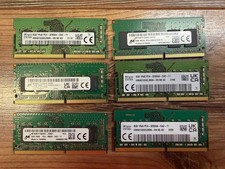 LOT of 5 DDR4 8GB & 1 16GB So-DIMM RAM Sticks Micron and SK Hynix Various Speeds picture
