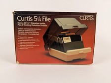 Vintage Curtis 5.25 Floppy Disk Storage File Case New Old Stock Made USA picture