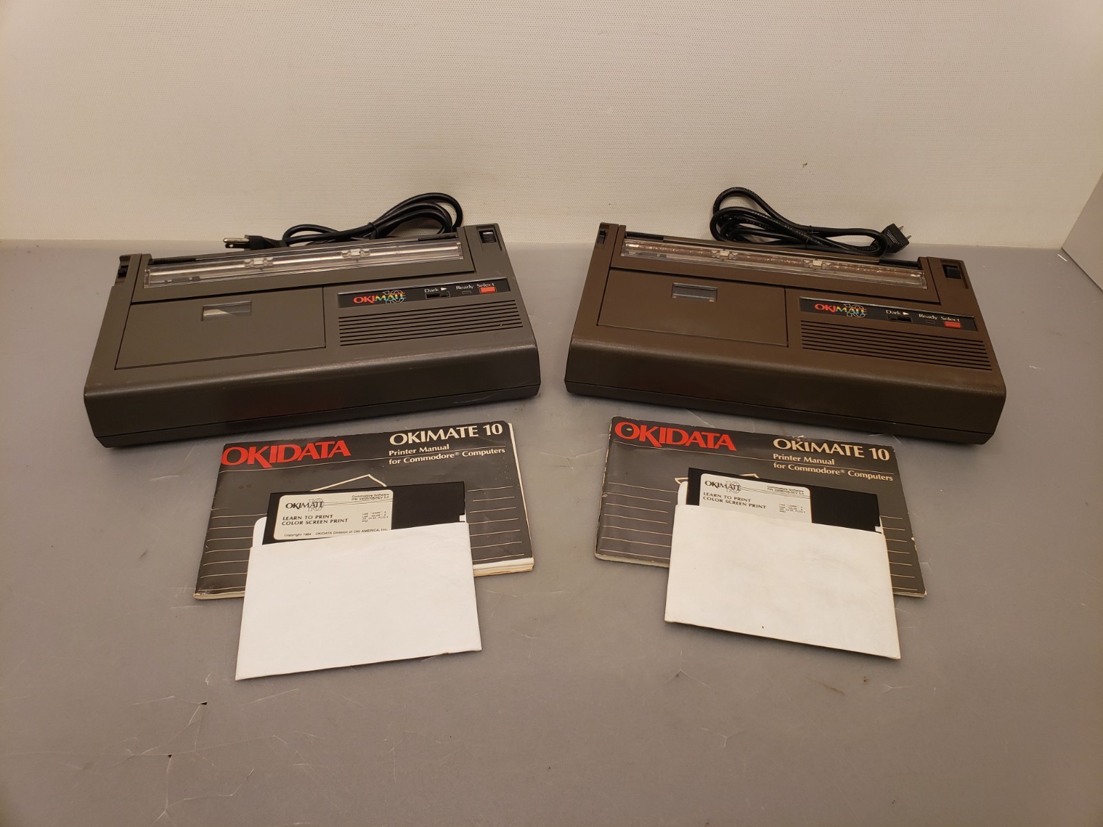 (2) Vintage Okidata OKIMATE 10 Printers Commodore Atari + Manuals Software (2) Vintage Okidata OKIMATE 10 Printers Commodore Atari + Manuals Software