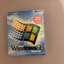 MICROSOFT WINDOWS 98 UPGRADE NEW VERSION 0398 Part X03-30200 Vintage picture