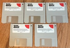 Borland dBASE IV 2.0 for DOS 3.5” Floppy Disk Set Lot Vintage Database Software picture