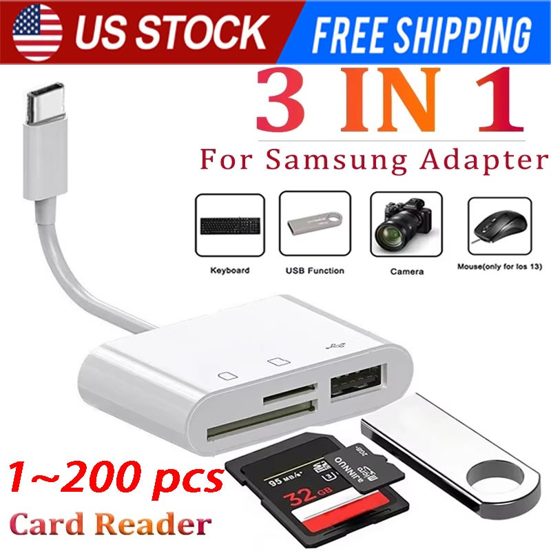 TF/SD Card Adapter Camera Reader Android Type-c For iPhone17 Pro Max Plusm lot TF/SD Card Adapter Camera Reader Android Type-c For iPhone17 Pro Max Plusm lot