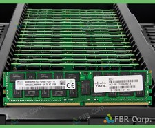 Grade A SK Hynix Cisco 64GB PC4-2400T DDR4 4DRx4 RDIMM RAM HMAA8GL7MMR4N-UH LOT picture