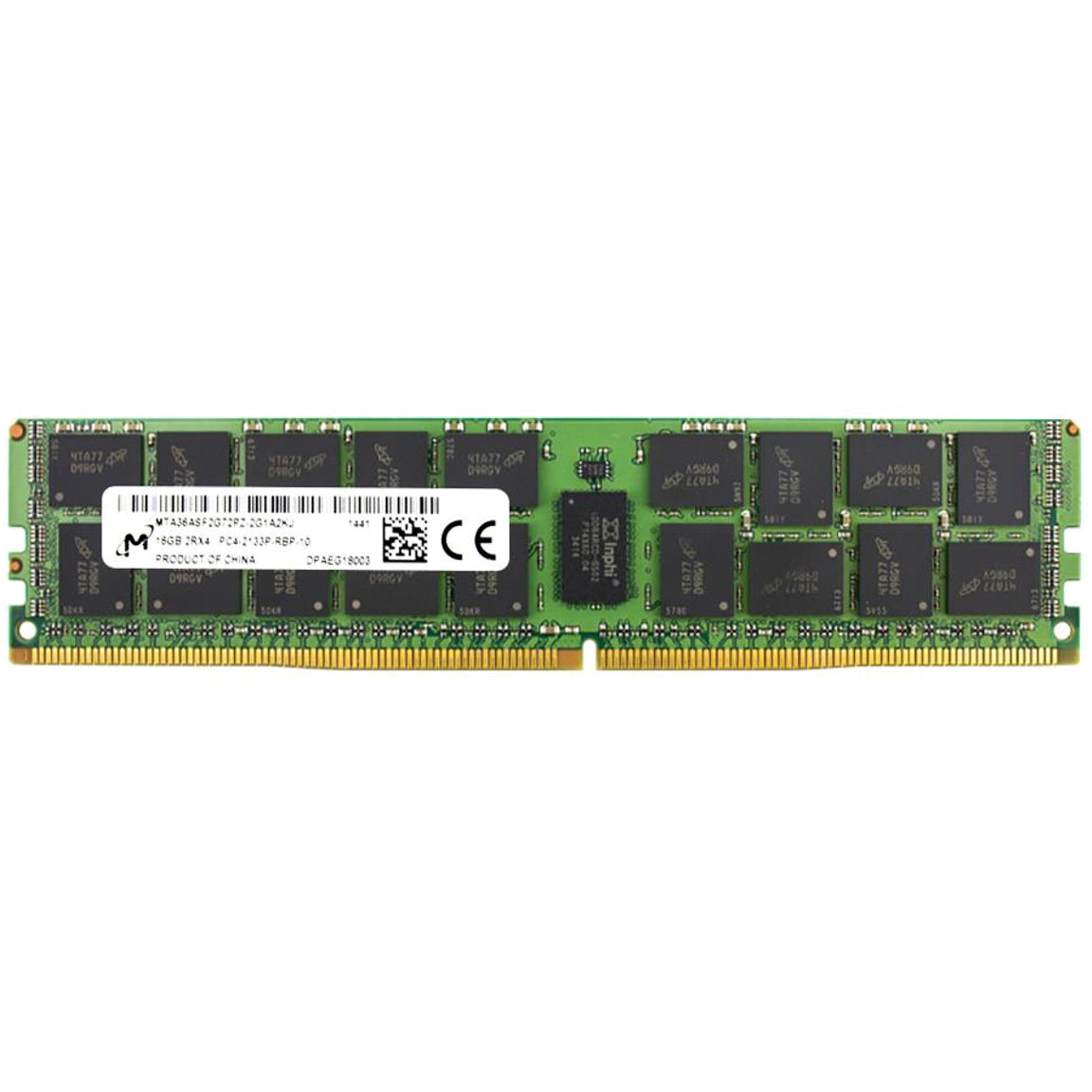 Micron 16GB 2Rx4 PC4-2133P-R DDR4 RDIMM ECC Memory MTA36ASF2G72PZ-2G1A2KJ