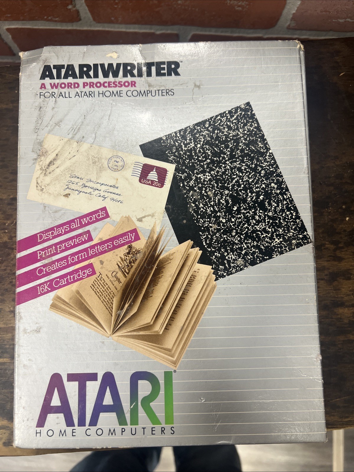 ATARI WRITER Word Processor RX8036 Atari 8 bit (400/800/XL/XE) With Box ATARI WRITER Word Processor RX8036 Atari 8 bit (400/800/XL/XE) With Box