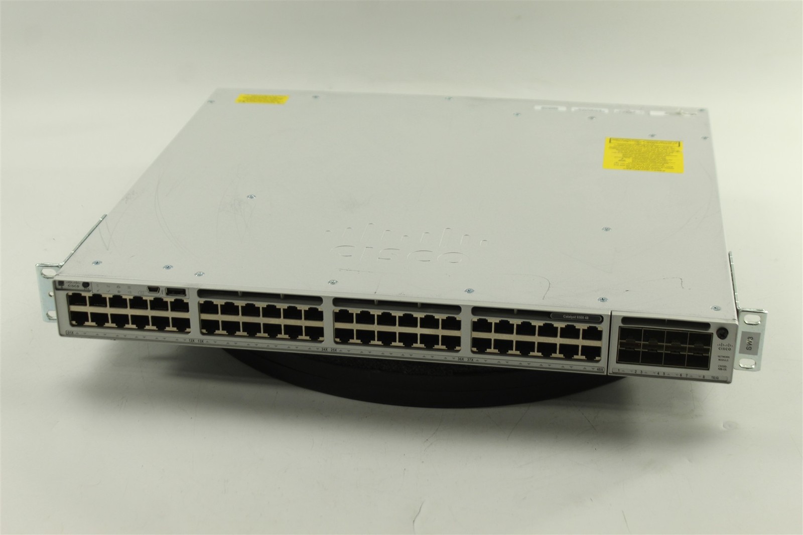 Cisco Catalyst C9300-48T-A 48-Port Gigabit Network Switch w/ NM-8X & 1x715W PSU Cisco Catalyst C9300-48T-A 48-Port Gigabit Network Switch w/ NM-8X & 1x715W PSU
