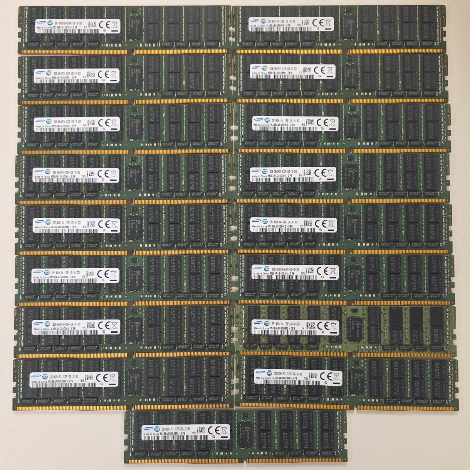 [LOT OF 17] Samsung 32GB DDR4 PC4 2133P LD0 ECC LRDIMM Server Ram