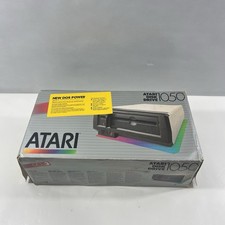 Atari 1050 External Floppy Disk Drive Vintage Computer With Original Box As Is picture