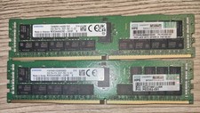 LOT OF 2 (64GB) SAMSUNG 32GB 2RX4 PC4-2933Y-RB2-12-MH1 M393A4K40DB2 RDIMM TESTED picture