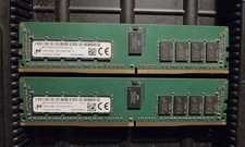 MICRON 32Gb 2x 16GB MTA18ASF2G72PDZ 2RX8 PC4-2400T Server Memory Ram picture