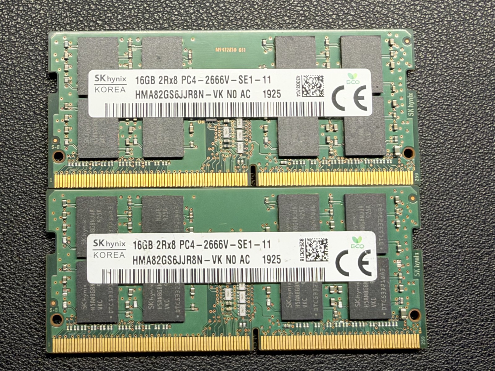 SK hynix 32GB DDR4 2666MHz (2×16GB) PC4-2666V-SE1-11 HMA82GS6JJR8N-VK SK hynix 32GB DDR4 2666MHz (2×16GB) PC4-2666V-SE1-11 HMA82GS6JJR8N-VK