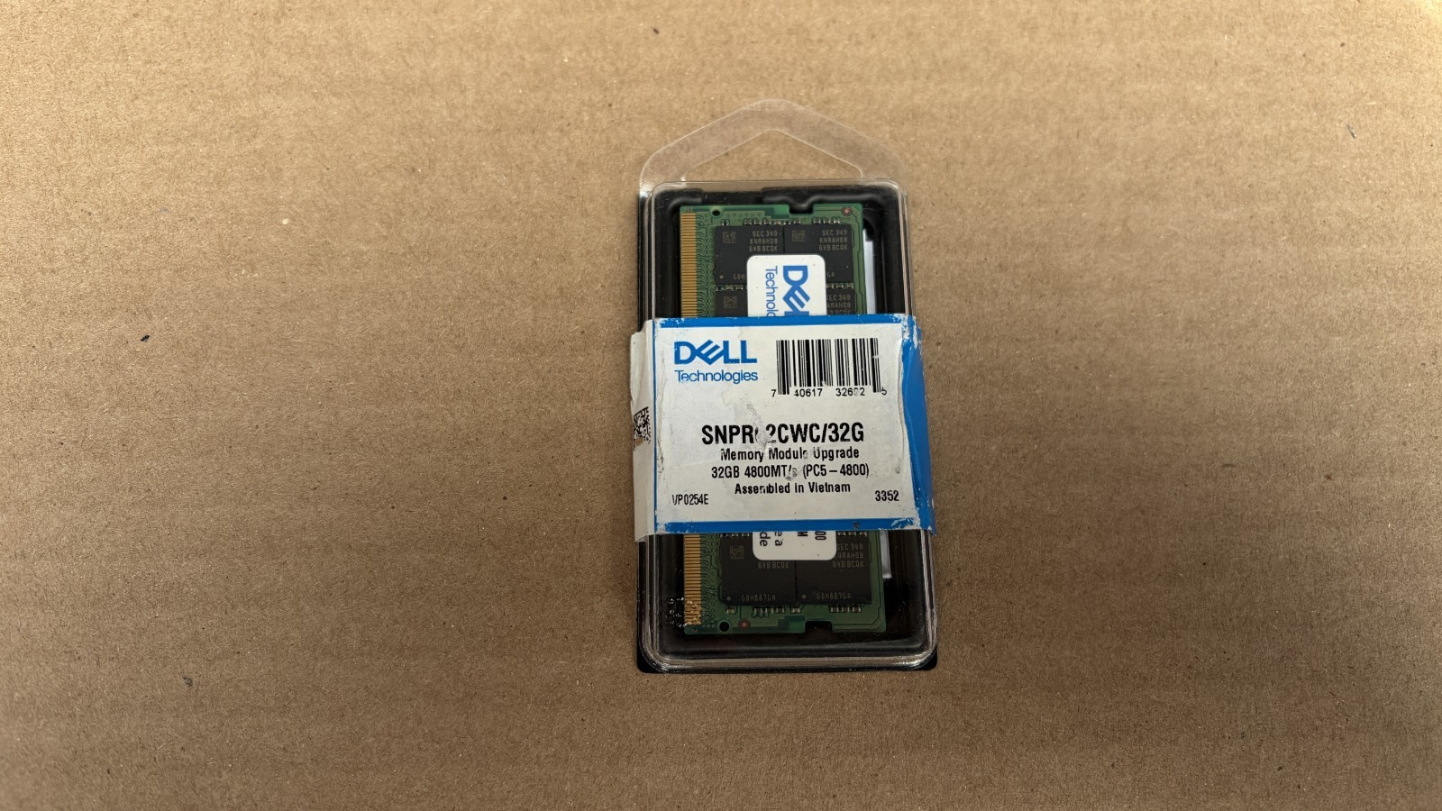 Dell 32GB DDR5 4800 Laptop SODIMM RAM 2Rx8 PC5-4800B Laptop Memory