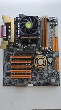 Chaintech Zenith ZNF3-250 Motherboard Athlon 64 3200+ CPU Kingston RAM Vintage picture