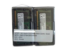 SKhynix 32GB (2X16GB) DDR5 PC5-5600B PC Laptop Memory RAM   HMCG78AGBSA092N picture