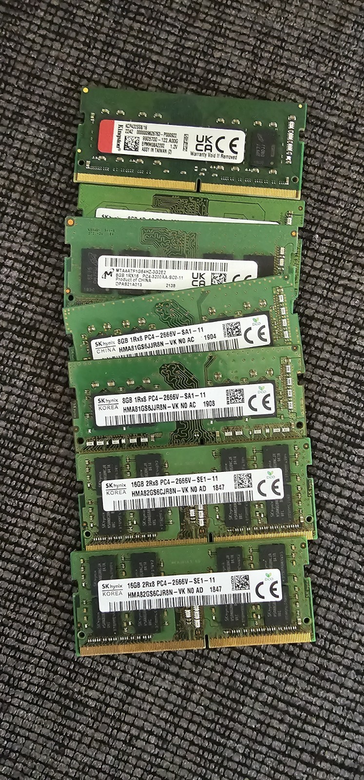 DD4 RAM LOT - 8GB/16GB