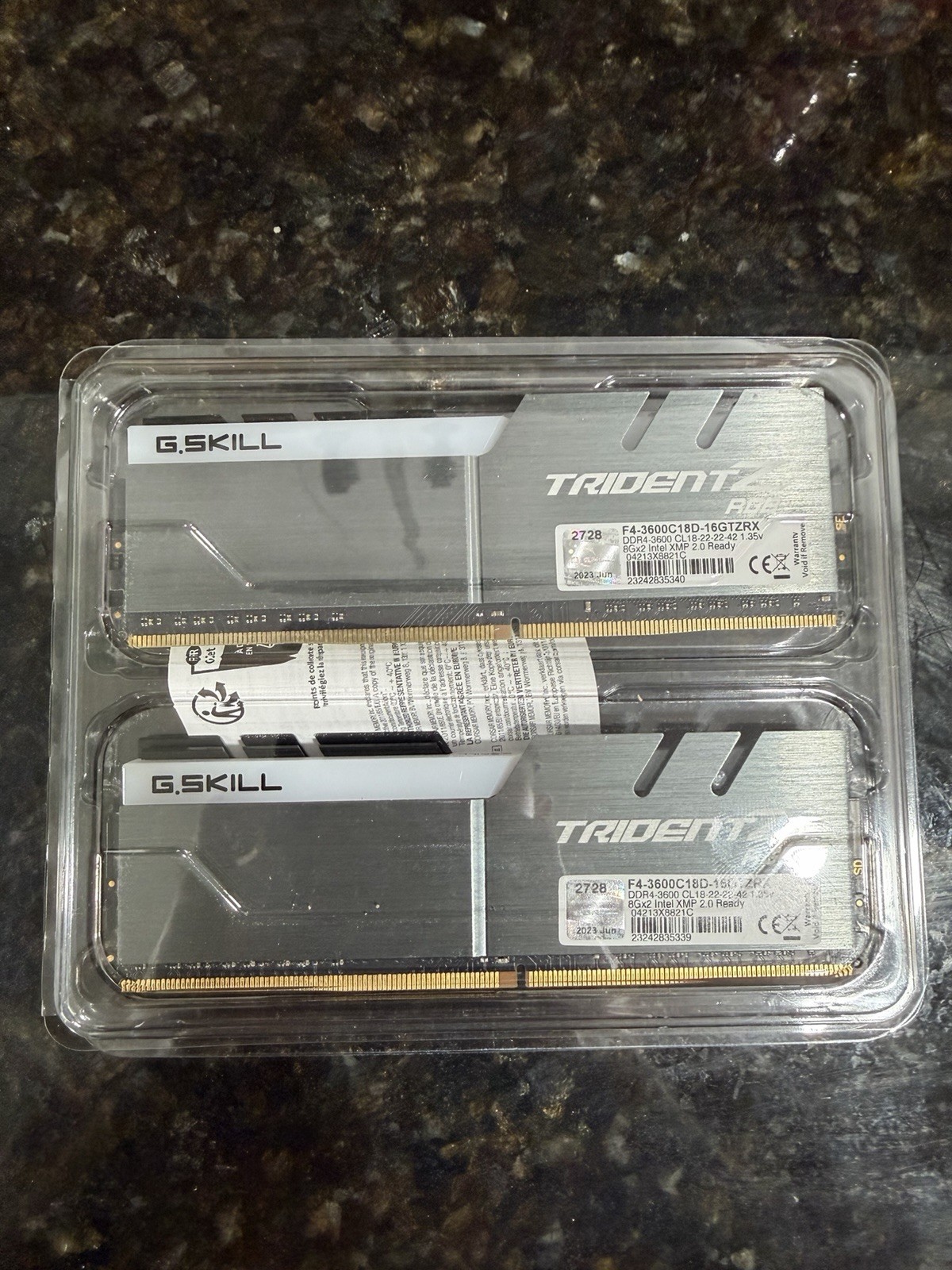 G. Skill 32GB (2 x 16GB) PC4-28800 DDR4-3600MHZ Memory (F43600C18D-16GTZRX)
