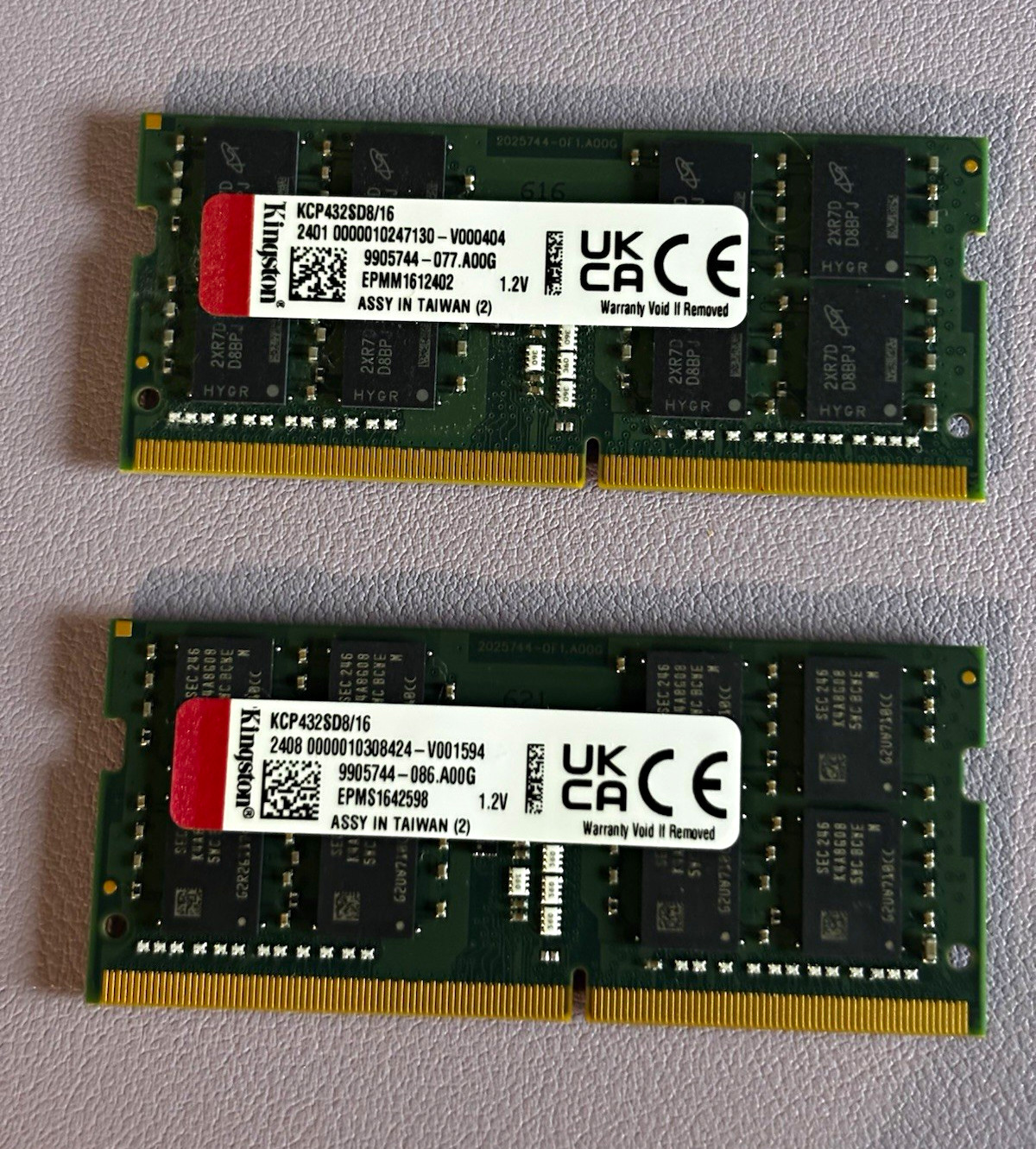 Kingston 32GB (2x16GB) DDR4-2667 SO-DIMM 260-Pin RAM KCP432SD8/16