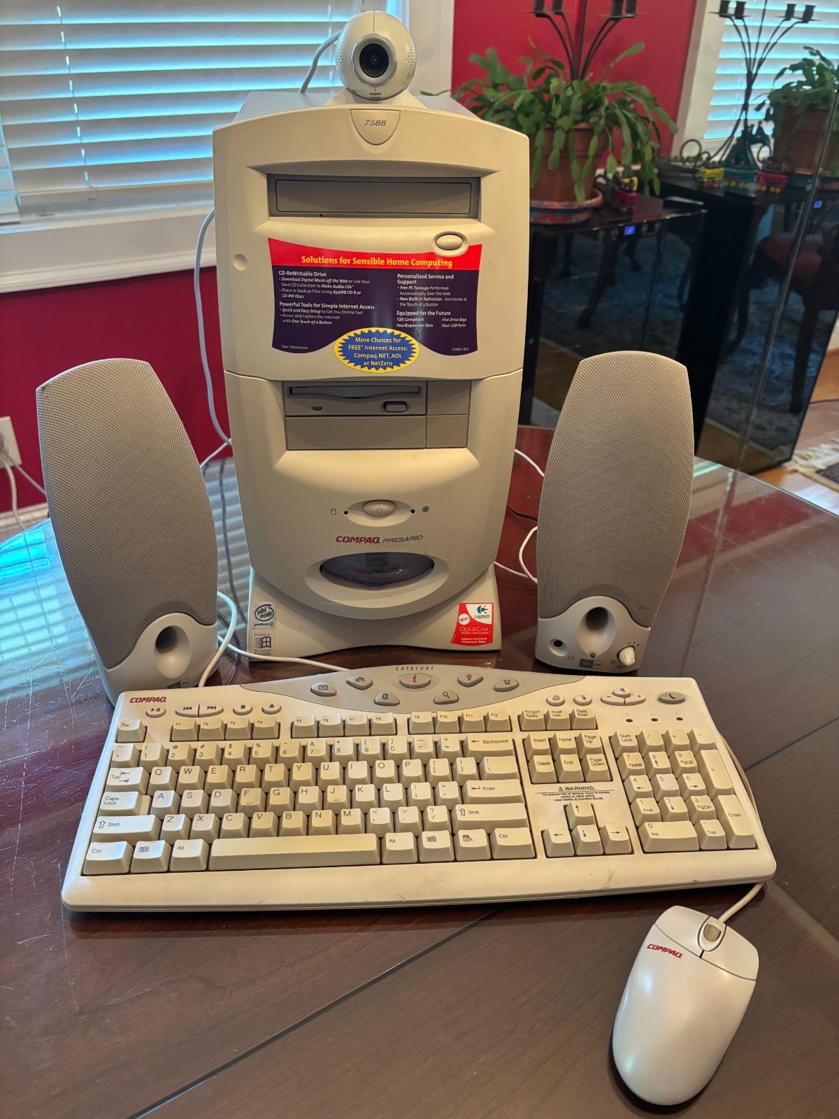 Vintage Compaq Presario 7588 Desktop PC Time Capsule Bundle - FULLY WORKING