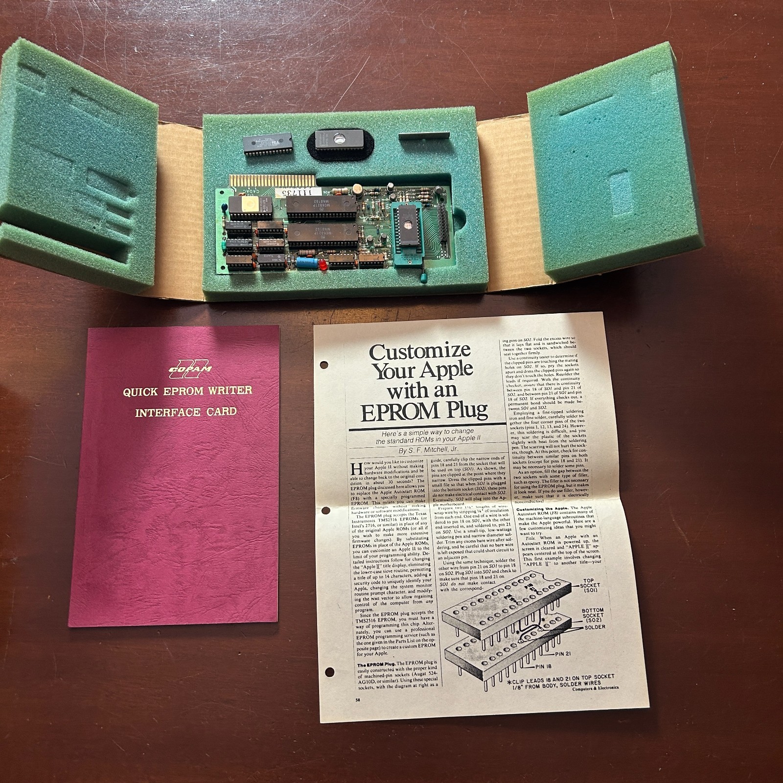 Vintage Apple II Quick EPROM Writer Interface Card Burner Programmer Manual Vintage Apple II Quick EPROM Writer Interface Card Burner Programmer Manual
