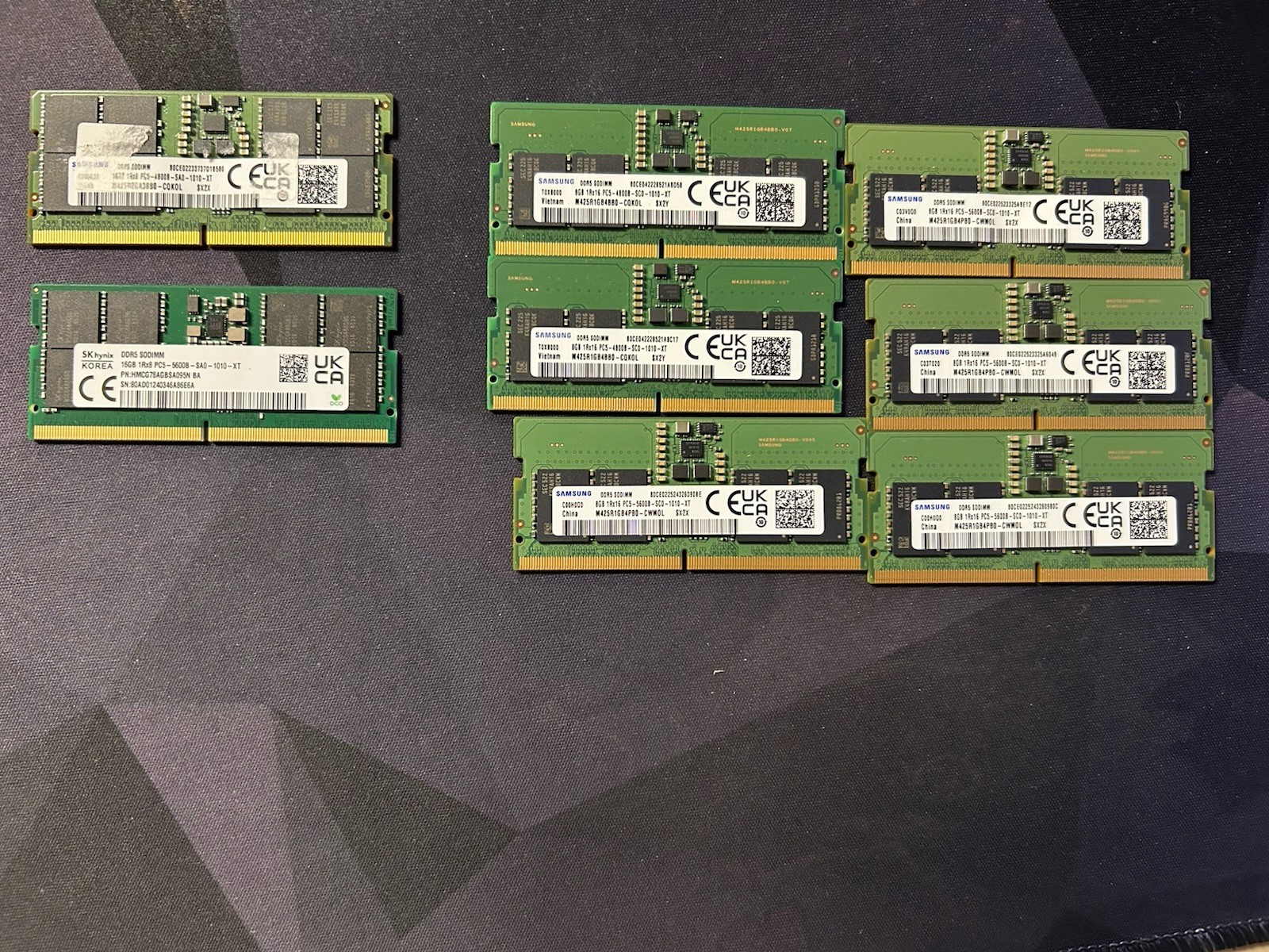 DDR5/PC5 SODIMM Ram Various Brands 16GB and 8GB DDR5 Laptop RAM DDR5/PC5 SODIMM Ram Various Brands 16GB and 8GB DDR5 Laptop RAM