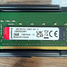 Kingston 32GB DDR4 SDRAM PC4-3200AA Registered DIMM 288-Pin KSM32RD8/32MFR picture
