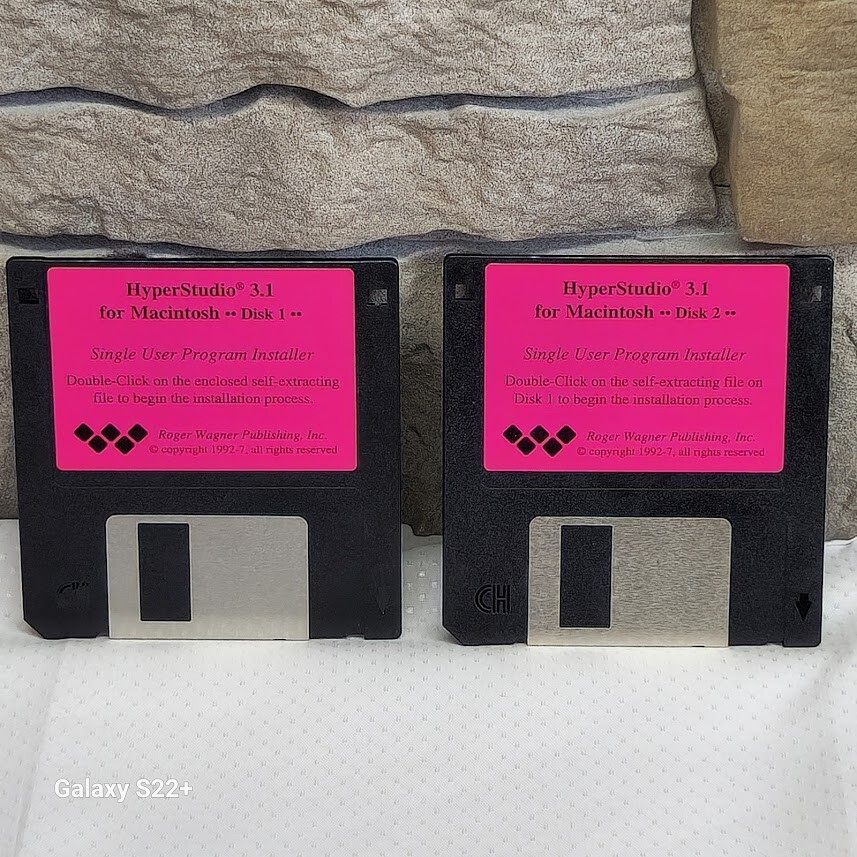Vintage 90\'s Hyper Studio 3.1 Software Apple Macintosh 3.5\