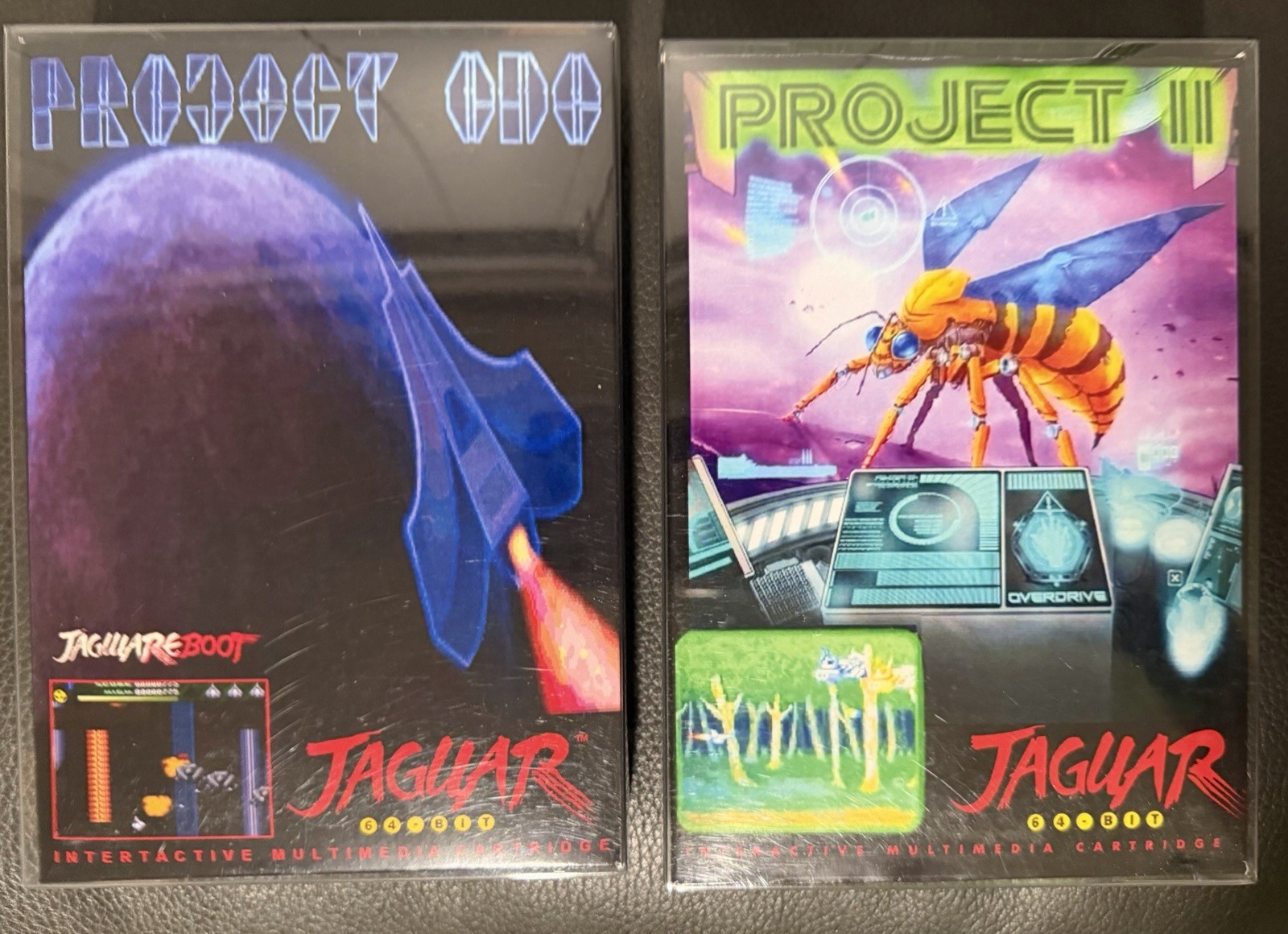 Project One & Project II Set Atari Jaguar Cartridges Complete CIB Both Games