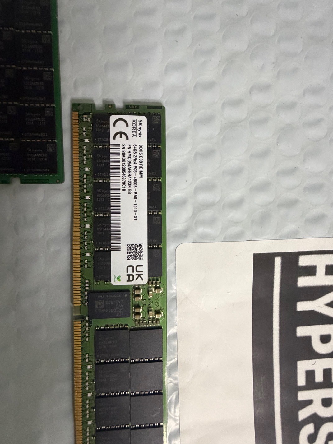 SK Hynix 64GB DDR5 4800MHz Server RAM 2Rx4 PC5-4800 RDIMM HMCG94AEBRA123N / 109N