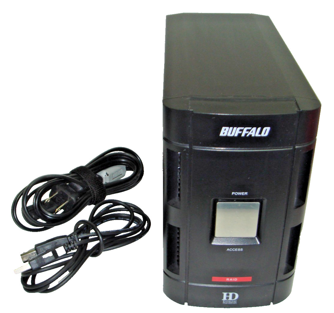 BUFFALO DriveStation 2TB Duo EXTERNAL HDD, RAID1, USB & Firewire, HD-W2.0TIU2/R1