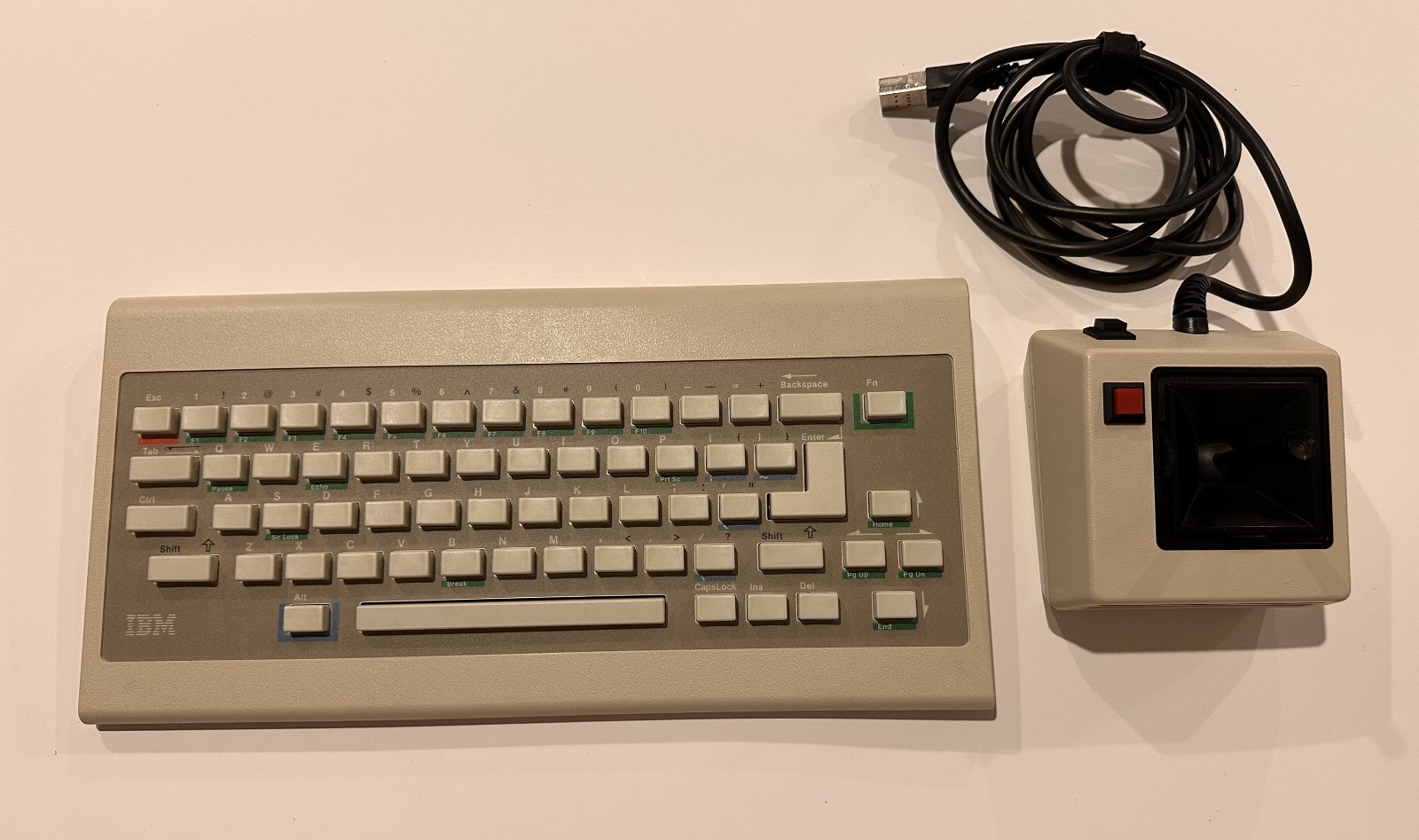 IBM PCjr Chiclet Keyboard 1503275 + IBM PCjr Joystick Lot 1983 Untested As-Is IBM PCjr Chiclet Keyboard 1503275 + IBM PCjr Joystick Lot 1983 Untested As-Is