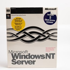 Vintage Microsoft Windows NT Server 4.0 5 Client Access Licenses Sealed picture