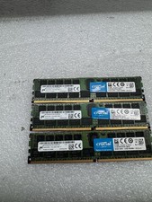 Lot of 3 Micron Crucial 32GB DDR4-2400 ECC Registered Server RAM RDIMM PC4-2400T picture
