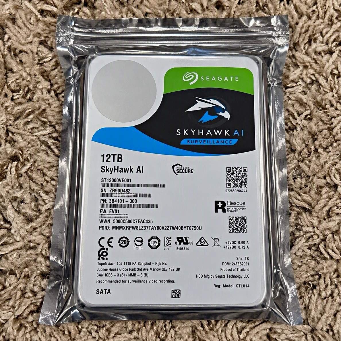Seagate SkyHawk AI 12TB 3.5