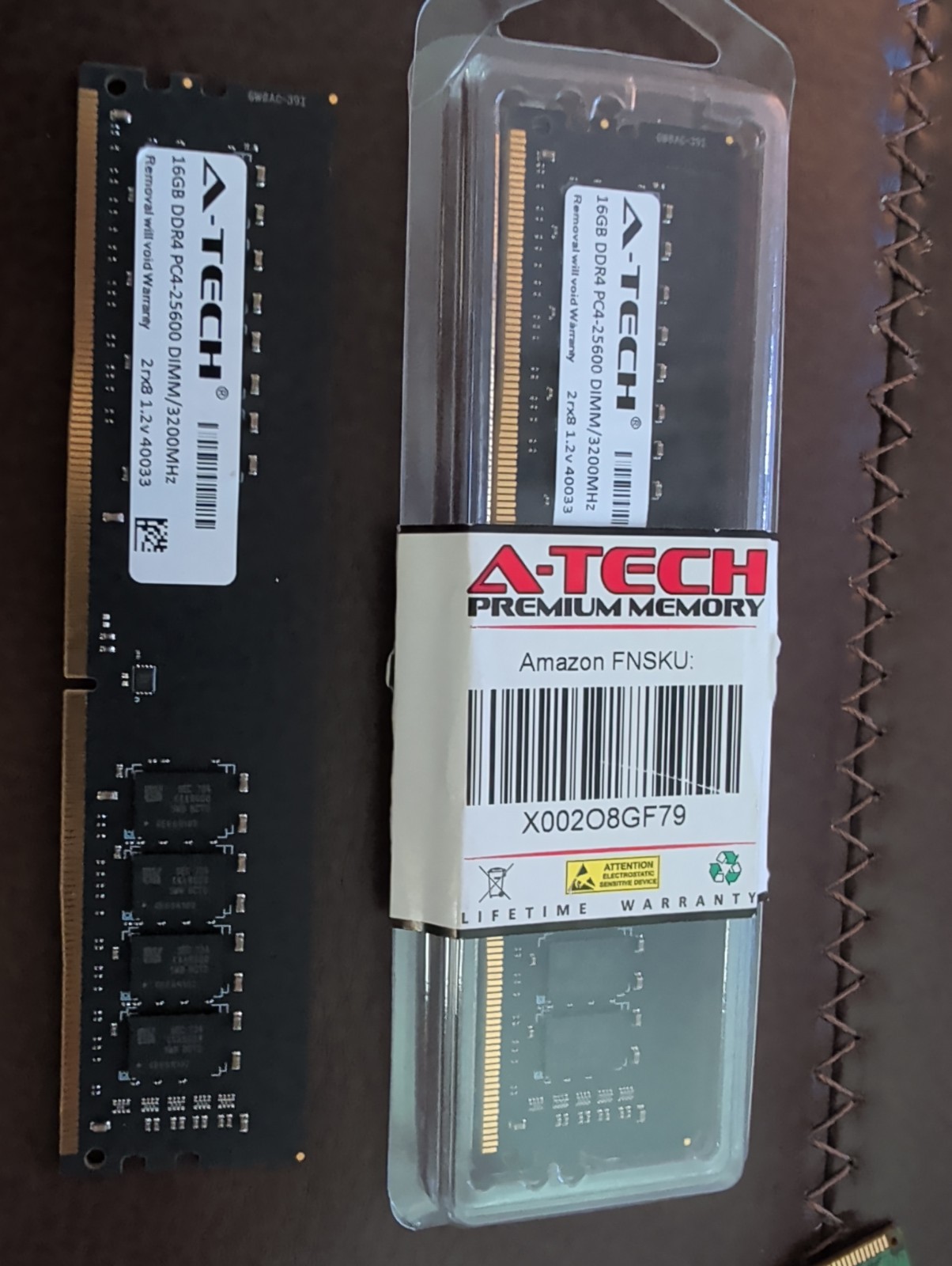 Atech 32GB (2x16)  DDR4 PC4 DimM/3200MHZ