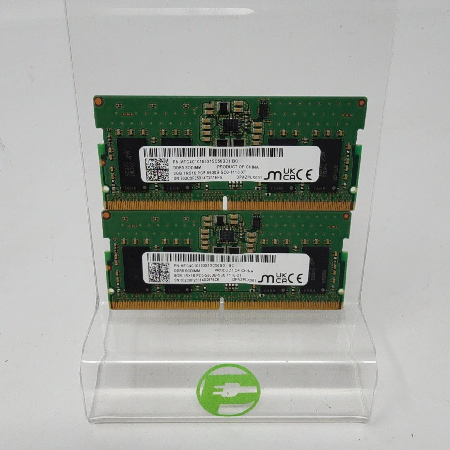 Micron PC5-5600B-SC0-1110XT 16GB (2x8GB) RAM DDR5 5600MHz MTC4C10163S1SC56BD1