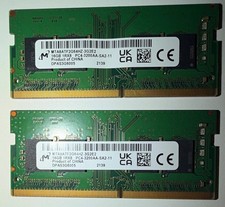 Micron 32GB (2x16GB) DDR4-3200 PC4-3200AA 260-Pin SO-DIMM RAM picture