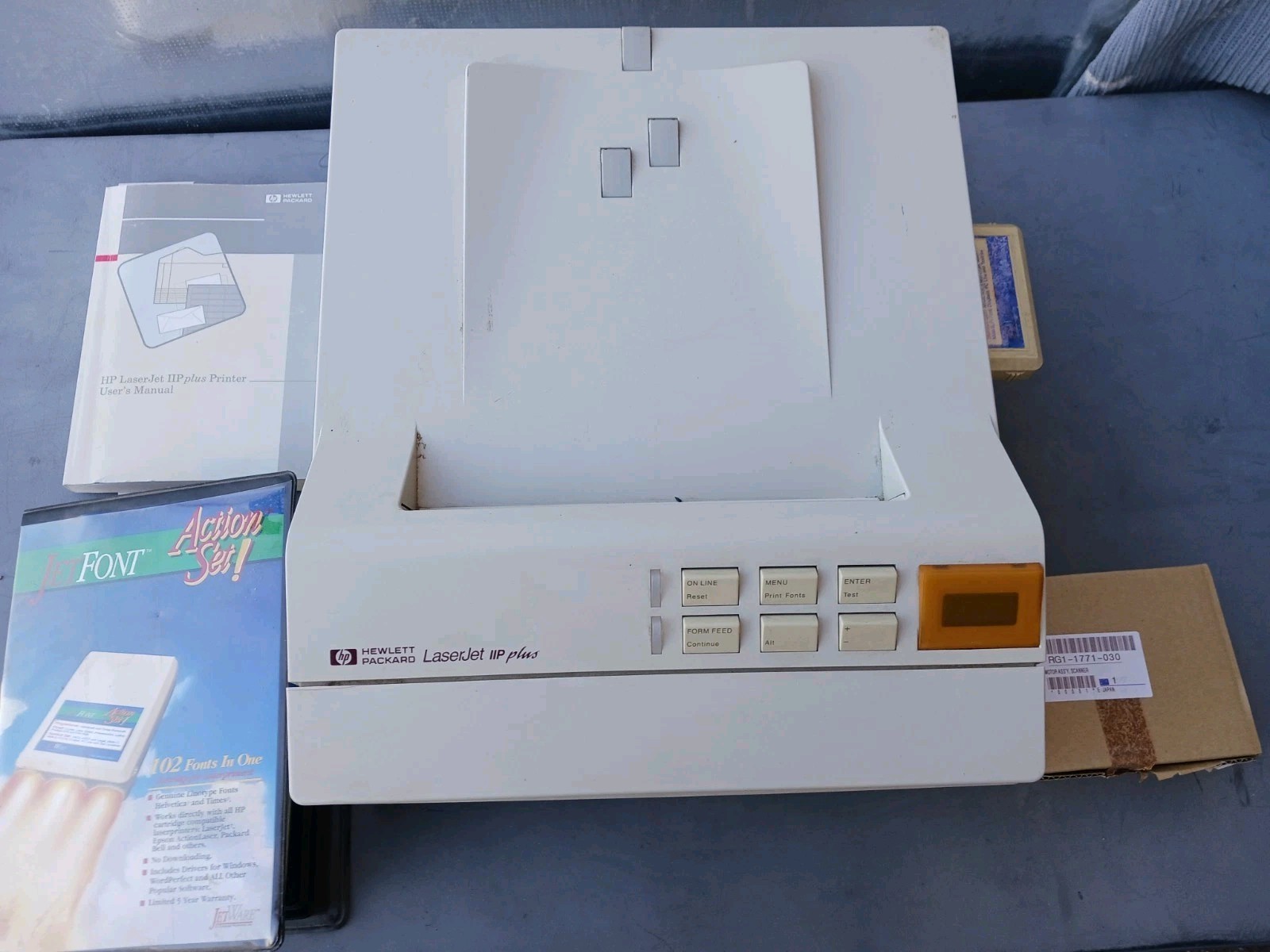 HP LaserJet IIP Plus Laser Printer RARE 1992 Vintage w/ repair part for ...