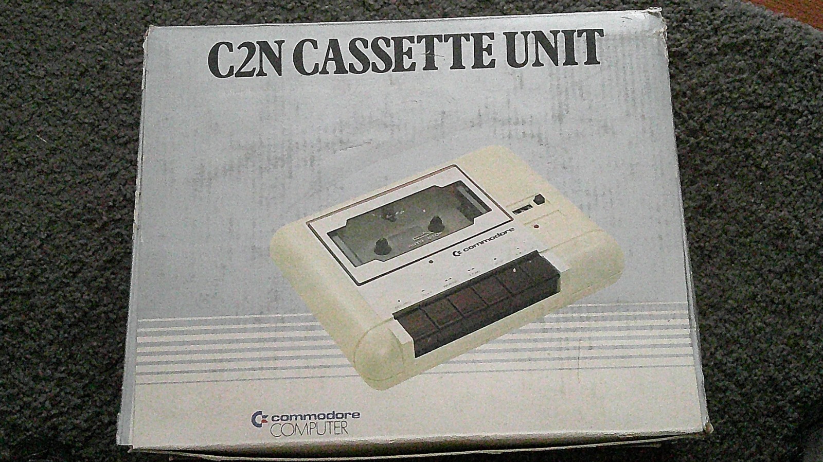 Vintage Commodore C2N 1530 Datasette Cassette Drive with Box and Instructions